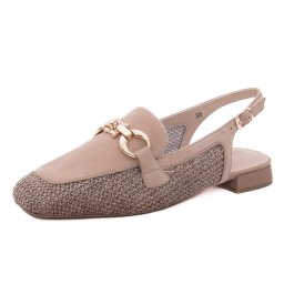 Saboti dama din piele naturala, Caprice, 9-29410-46 311 BARK COMB, maro