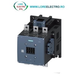 3RT1076-6AF36 contactor Siemens Sirius 500A, Putere 250 kW 400V, tensiune bobina 110V AC/DC, conexiune bare, gabarit S14, 2NO+2NC