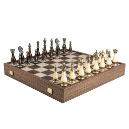 Joc de sah Leather Chessboard Chessmen & Ivory M-SKL60A50BRO Jocuri de sah / table Manopoulos