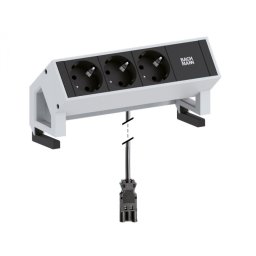 Priza birou 3 x Schuko la GTS18 + cablu 1.5m, Bachmann 902.300