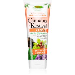 Bione Cosmetics Cannabis Kostival Forte lotiune pe baza de plante pentru mușchi, articulații și tendoane 205 ml