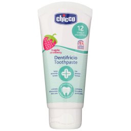 Chicco Oral Care Toothpaste Pasta de dinti pentru copii. aroma Strawberry 12 m+ 50 ml