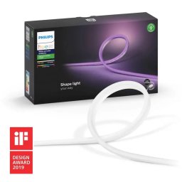 Banda Luminoasa LED pentru Exterior PHILIPS HUE Lightstrip RGBW 5M Alb