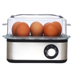 Fierbator de oua Elite EBS-8-1246, 500 W, 8 oua, Timer cu 3 moduri, Semnal sonor, Otel inoxidabil