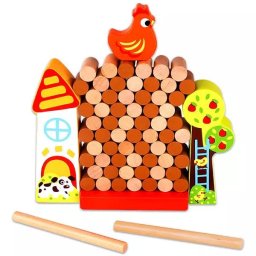 Tooky Toy: joc Jenga cu model de fermă