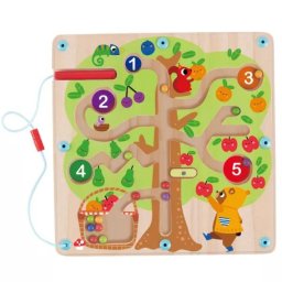 Tooky Toy: Recoltă de fructe – joc magnetic de îndemânare