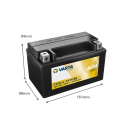 Baterie Moto AGM 12V 6Ah Varta Powersports TX7A-4 / 506015011