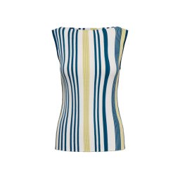 ONLY Top Onlcoralie Life Sl Stri Boatneck Knt Sud 15367392 11-4201 TCX cloud dancer