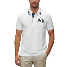 LA MARTINA Polo 3LMMCP024 00001 optic white