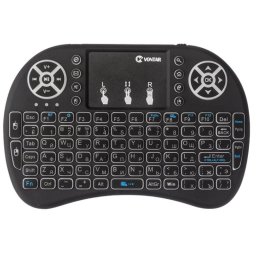 Tastatura Iluminata Wireless Techstar® i8, Air Mouse, cu Touchpad, pentru TV Box si Mini PC, Android TV, Smart TV, PC, Laptop