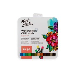 Pastel ulei în cutie metalică Mont Marte, 24 buc/set