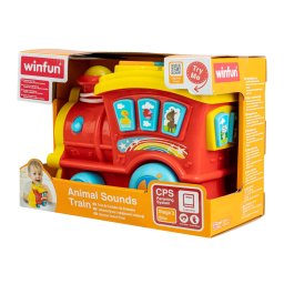 Trenulet interactiv Winfun cu sunete, lumini si animale