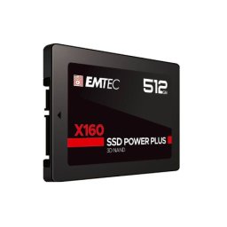Emtec Internal SSD X160 512GB 3D NAND 2,5 SATA III 520MB/s