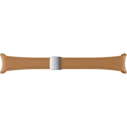 Bratara D-Buckle Hybrid Eco-Leather Band (Slim, Small/Medium) pentru SAMSUNG Galaxy Watch6, ET-SHR93SDEGEU, Camel