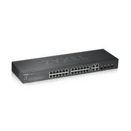 Switch Zyxel GS1920-24V2-EU0101F, 24 porturi, 100/1000Mbps, 22W, smart management, Negru