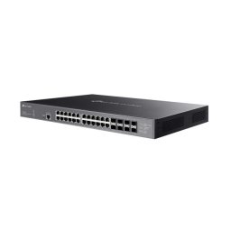 Switch gestionat TP-LINK SX3832MPP Omada cu 32 de porturi, 10GE L2+, 24 porturi 10G RJ45 PoE++, 8 sloturi 10G SFP+, Negru