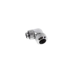 Adaptor Fiting Racire PC Alphacool 90 grade 1/4 inch 13mm Cromat, pentru sisteme de racire cu lichid