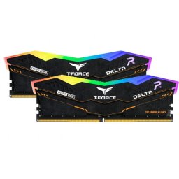 Kit dual memorie RAM Team Group Delta TUF RGB, Capacitate 32GB DDR5 (2x16 GB), Frecventa 6000, CL - 38, Negru