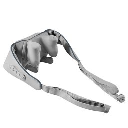 Dispozitiv pentru masaj umeri si gat Media Tech MT6533, 3 moduri, 3 viteze, 26 W, 6 capete de masaj, USB-C, gri