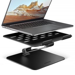 Suport Laptop AXAGON STND-LQB, 17.3 inch, 5 kg, Pliabil, Reglabil pe inaltime, Aluminiu, Negru