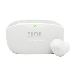 Casti In-Ear JBL Vibe Buds 2, True Wireless, Bluetooth, Microfon, Noise Cancelling, Alb