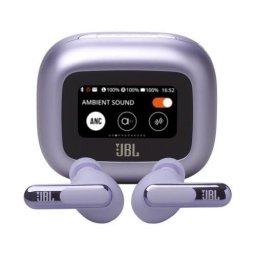 Casti In-Ear JBL Live Beam 3, True Wireless, Bluetooth 5.3, Hi-Res, Smart Case, True Adaptive NC, Autonomie 48H, Multi-point, IP55, Violet