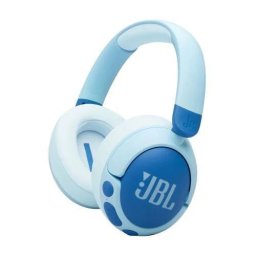 Casti Over-Ear JBL Junior 470NC, Wireless, Bluetooth, Noise Cancelling, microfon incorporat, Autonomie 28h, Albastru