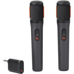 Set 2 microfoane JBL Partybox Wireless Mic, Negru, JBLPBWIRELESSMIC