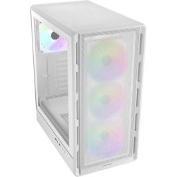 Carcasa Cougar Airface Pure Pro, iluminare RGB, Middle Tower, Fara sursa, Alb