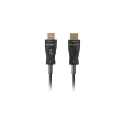 Cablu video Lanberg CA-HDMI-30FB-0800-BK, HDMI Male - HDMI Male, V 2.1, Optical active, 80 m, Negru