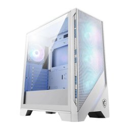 Carcasa PC MSI MAG FORGE 320R AIRFLOW, Middle Tower, 4 ventilatoare incluse, Iluminare ARGB, Alb