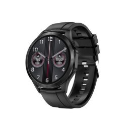 Ceas inteligent Platinet PSMART20B, Bluetooth 3.0, IPS 1,43", 360 x 360 pixeli, panou 2.5D, Negru