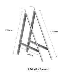 Suport ajustabil panouri solare Anker Solix pentru balcon set 2 buc