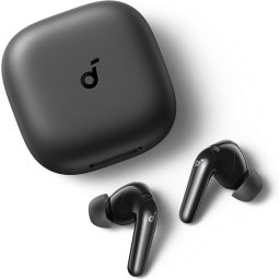 Casti True Wireless Anker Soundcore R60i, ANC, Hi-Res Sound, Autonomie 50 ore, IP55, Bluetooth 6.1, Negru