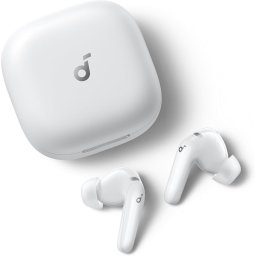 Casti True Wireless Anker Soundcore R60i, ANC, Hi-Res Sound, Autonomie 50 ore, IP55, Bluetooth 6.1, Alb