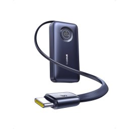 Acumulator extern Baseus EnerCore CR11 10.000 mAh, 45W, cu cablu USB-C retractabil, Negru