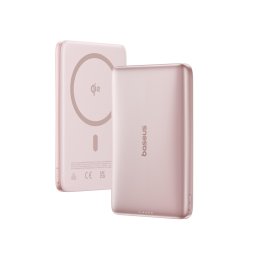 Acumulator extern Baseus PicoGo AM41, Ultra-Slim, Qi2 Magnetic, 10.000 mAh, 27W, Roz