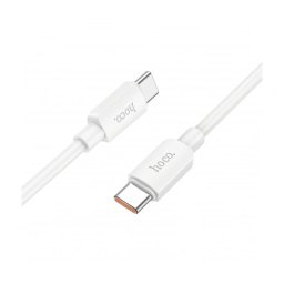 Cablu de date si incarcare HOCO X96, USB-C la USB-C, 1 m, 100 W, Alb