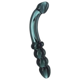 Prisms Hamsa - dildo dublu capăt - stimulare punct G - sticlă verde