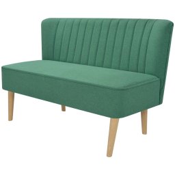 Gossi canapea din material textil, 117 x 55,5 x 77 cm, verde