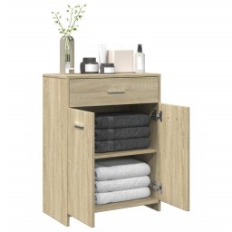 Gossi dulap de baie, stejar sonoma, 60x33x80 cm, pal