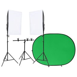 Gossi kit studio foto cu set de lumini si ecran de fundal