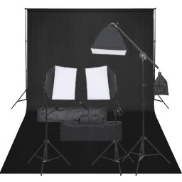 Gossi kit studio foto cu set de lumini si fundal