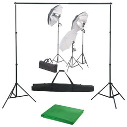 Gossi kit studio foto cu set de lumini si fundal
