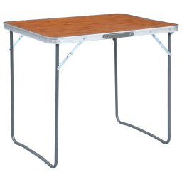 Gossi masa de camping pliabila cu cadru metalic, 80 x 60 cm