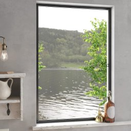 Gossi plasa de insecte pentru ferestre, antracit, 80x120 cm