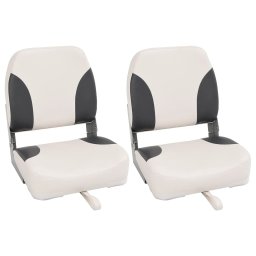 Gossi scaune pliabile pentru barca 2 buc. cu spatar inalt 41x36x48 cm