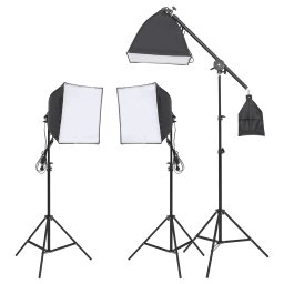 Gossi set de iluminat pentru studio cu trepied si softbox