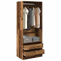 Gossi sifonier, lemn vechi, 80x50x200 cm, lemn prelucrat