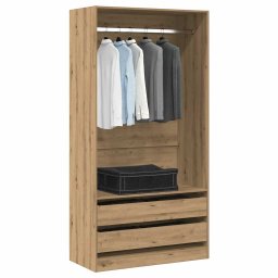 Gossi sifonier, stejar artizanal, 100x50x200 cm, lemn prelucrat
